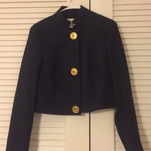 Cropped Blazer in navy
